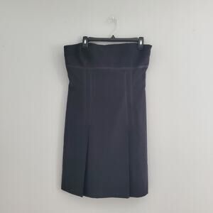 Moda International Black Strapless Sheath Dress 14